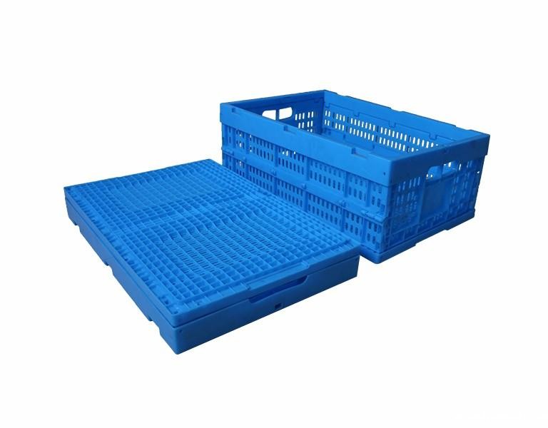 新利188600-240塑料内倒式折叠周转筐