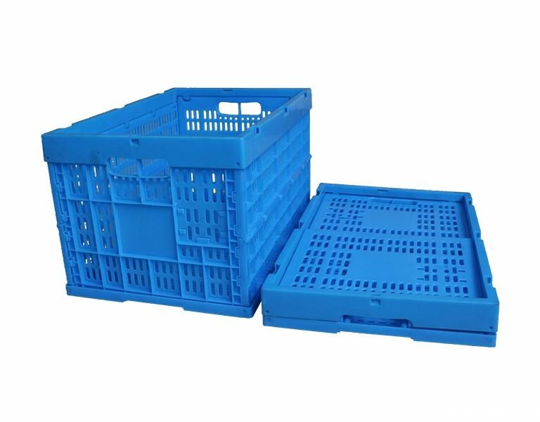 新利188600-340塑料内倒式折叠周转筐