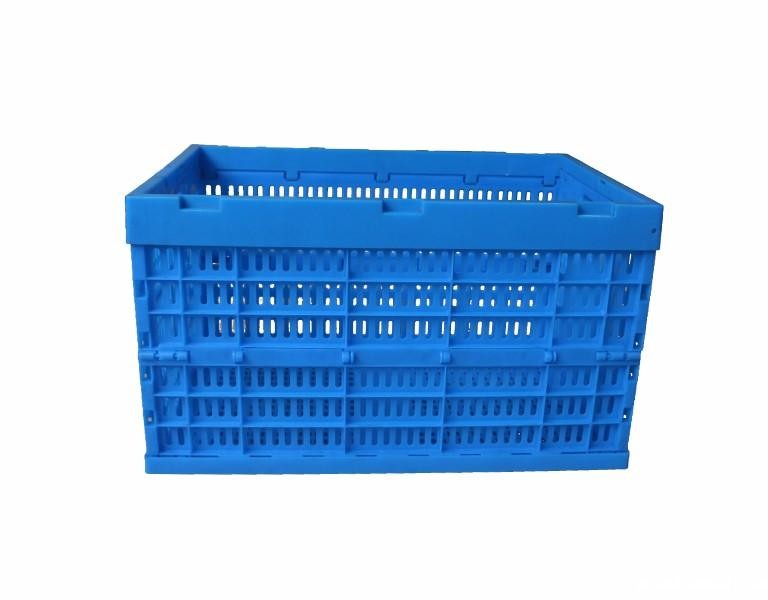 新利188600-340塑料内倒式折叠周转筐