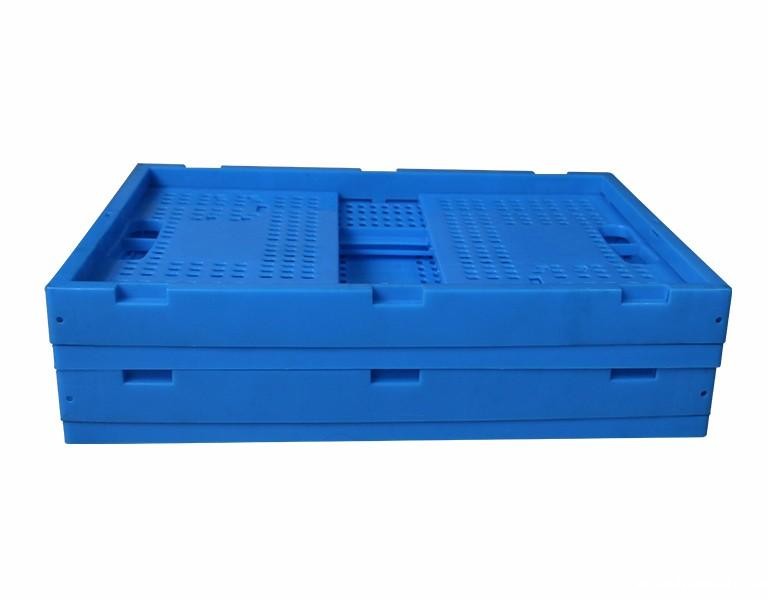 新利188600-280塑料内倒式折叠周转筐