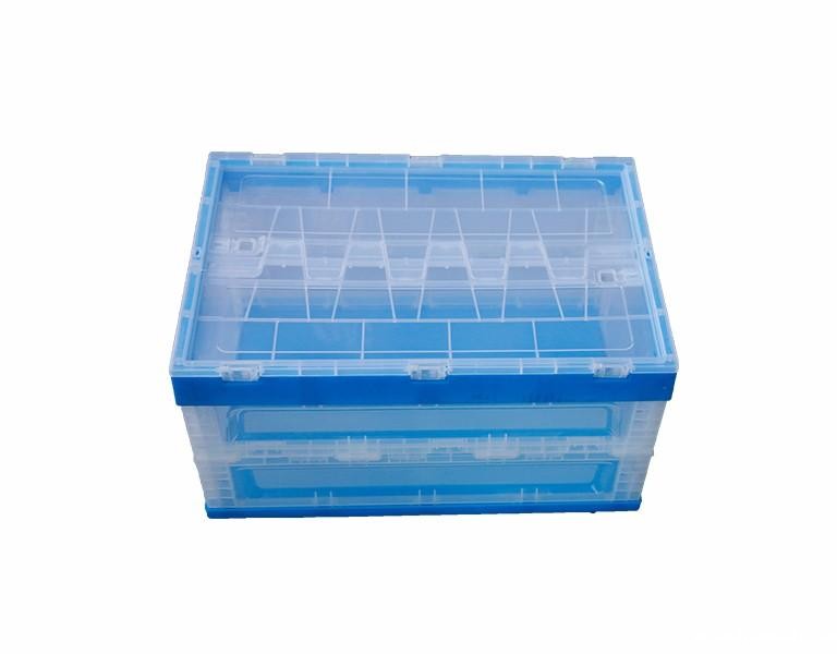 新利188530-330塑料内倒式折叠周转箱