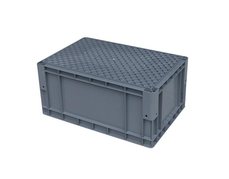 新利188EU4628D包角网格底塑料物流箱