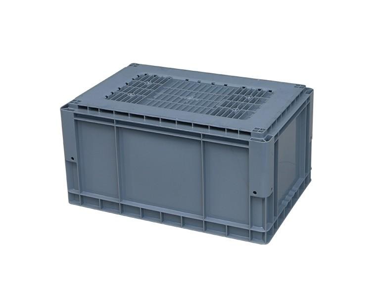 新利188EU4623D包角网格底塑料物流箱