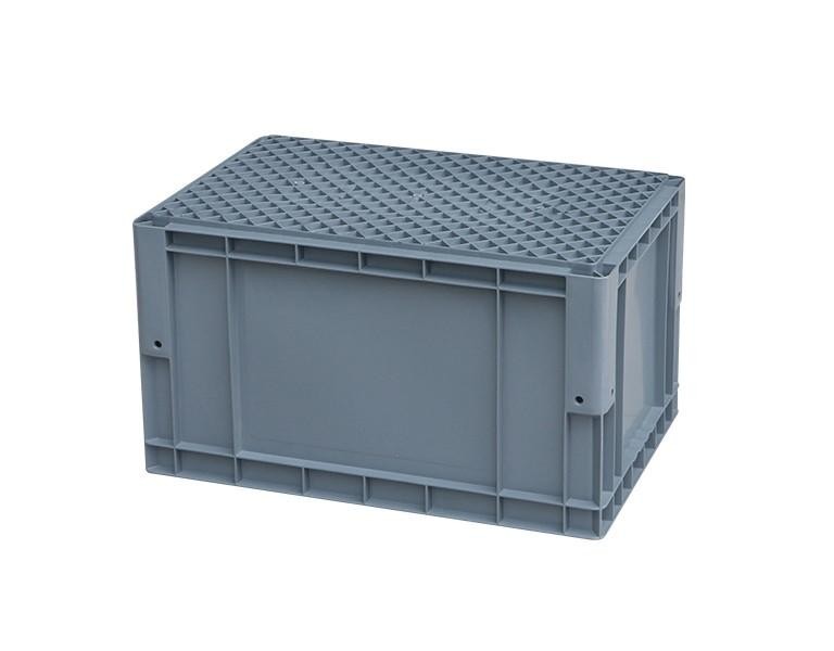 新利188EU4633D包角网格底塑料物流箱