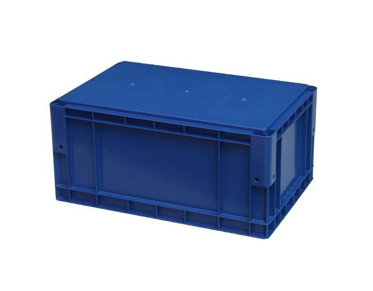 新利188EU4628D包角平底塑料物流箱