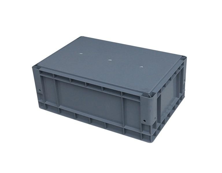 新利188EU4623D包角平底塑料物流箱