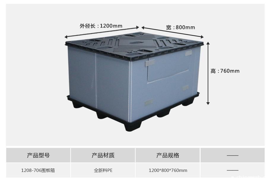 新利1881208-760塑料围板箱 新利1881208-760塑料围板箱