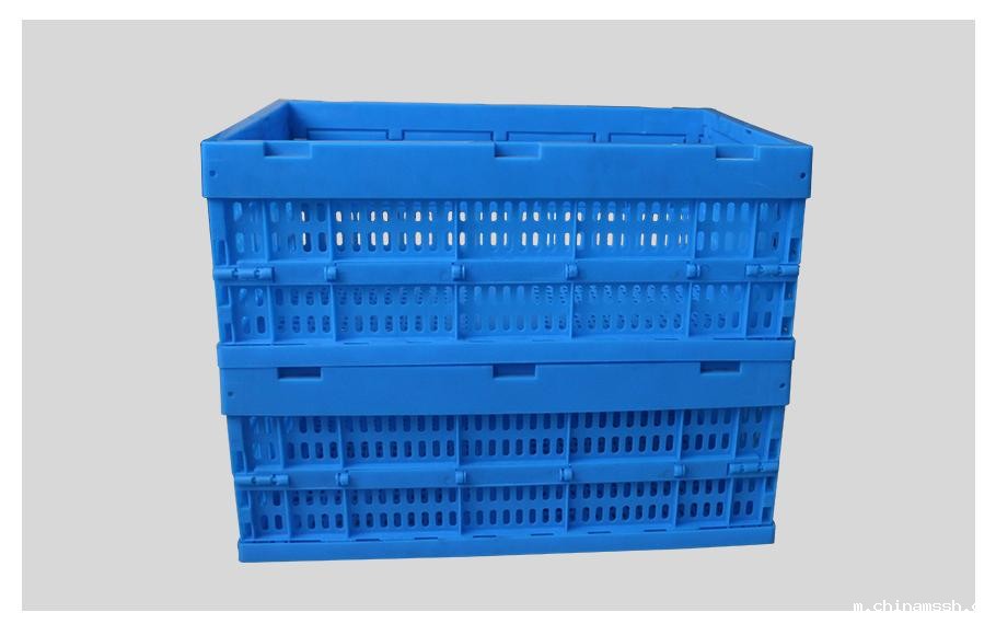 新利188600-240塑料内倒式折叠周转筐 新利188600-240塑料内倒式折叠周转筐