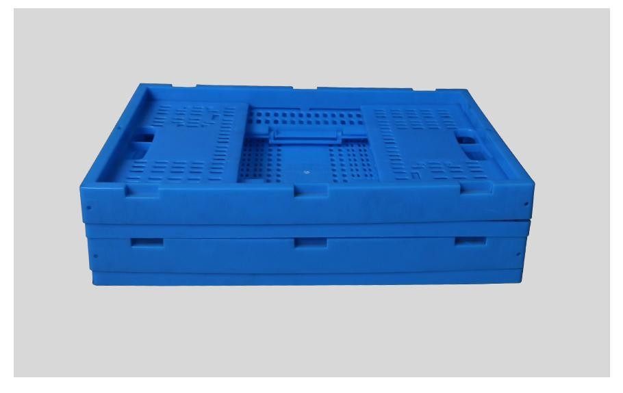 新利188600-240塑料内倒式折叠周转筐 新利188600-240塑料内倒式折叠周转筐