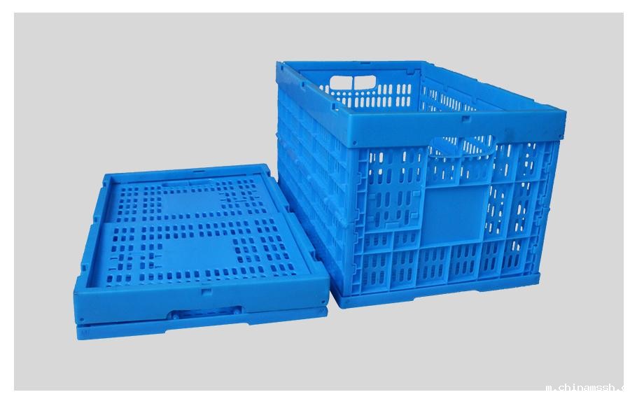 新利188600-340塑料内倒式折叠周转筐