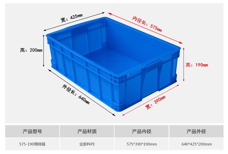 新利188575-190塑料周转箱